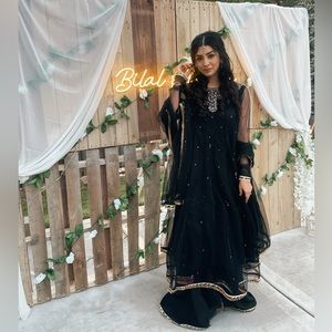 Pakistani Formal Black Dress 🖤